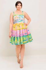OUT OF OFFICE GREEN WOVEN MINI DRESS - Flying Tomato - Flyclothing LLC