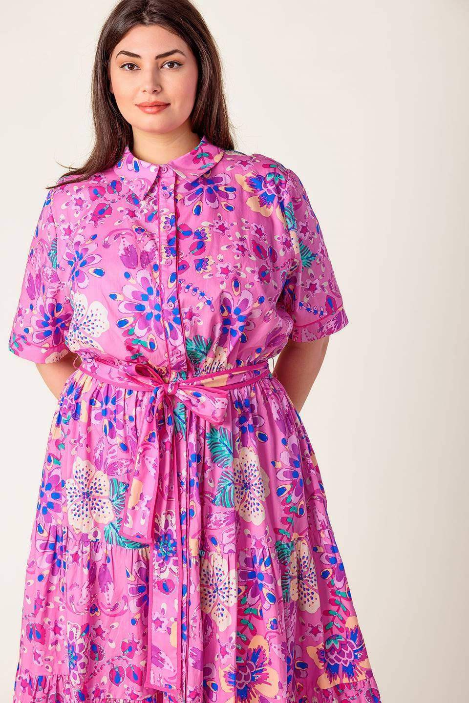 CELESTIAL SKIES WOVEN MIDI DRESS - Flying Tomato - Flyclothing LLC