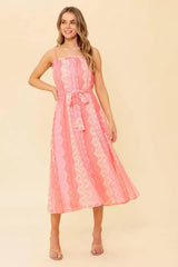 TAILOR MADE FOR YOU WOVEN LACE MIDI DRESS - Flying Tomato - Flyclothing LLC