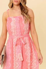 TAILOR MADE FOR YOU WOVEN LACE MIDI DRESS - Flying Tomato - Flyclothing LLC