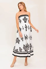 MYSTIC TWILIGHT WOVEN MDI DRESS - Flying Tomato - Flyclothing LLC