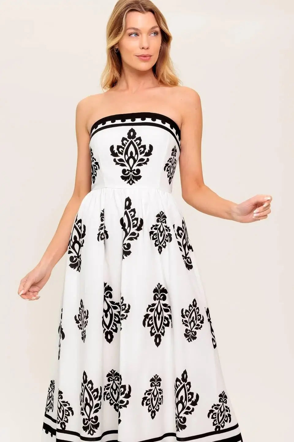 MYSTIC TWILIGHT WOVEN MDI DRESS - Flying Tomato - Flyclothing LLC