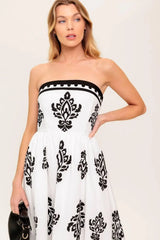 MYSTIC TWILIGHT WOVEN MDI DRESS - Flying Tomato - Flyclothing LLC