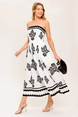 MYSTIC TWILIGHT WOVEN MDI DRESS - Flying Tomato - Flyclothing LLC