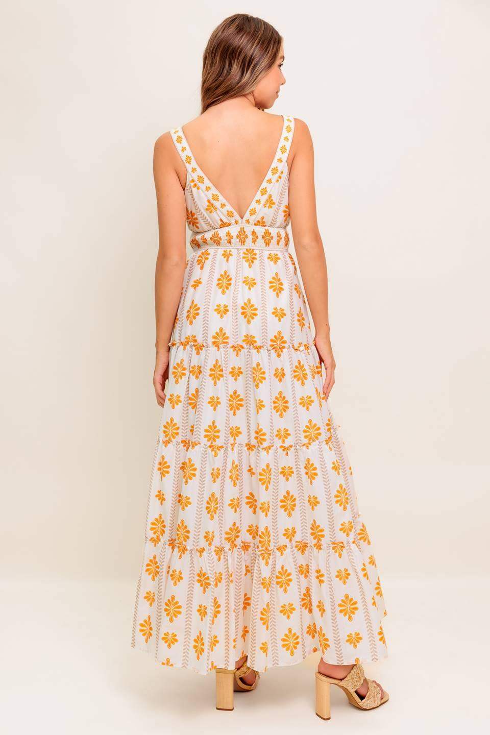DAILY DELIGHT WOVEN MAXI DRESS - Flying Tomato - Flyclothing LLC