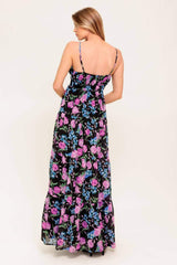 PURE SUNSHINE BLACK WOVEN MAXI DRESS - Flying Tomato - Flyclothing LLC