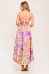 BREEZE SONG PINK WOVEN MIDI DRESS - Flying Tomato - Flyclothing LLC