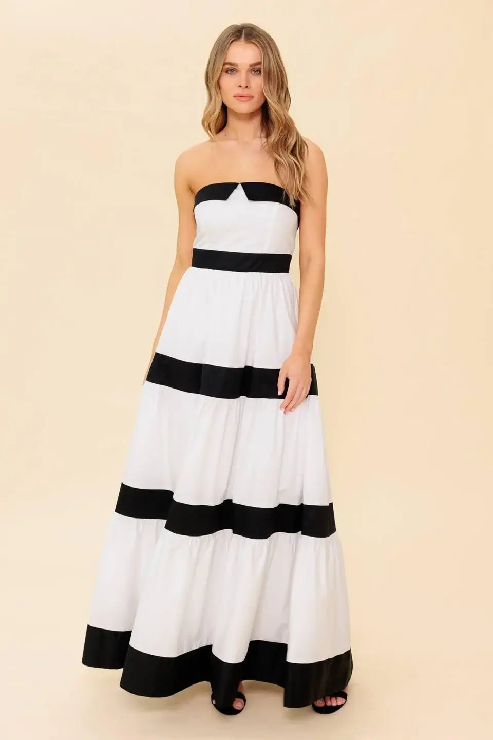 YOURS TO KEEP COLOR BLOKED MAXI DRESS - Flying Tomato - Flyclothing LLC