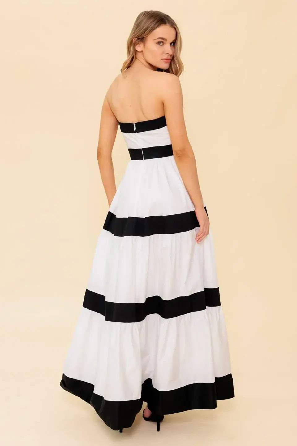 YOURS TO KEEP COLOR BLOKED MAXI DRESS - Flying Tomato - Flyclothing LLC