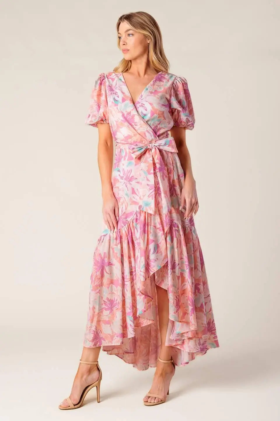 BLESS YOUR HEART CORAL WOVEN MINI DRESS - Flying Tomato - Flyclothing LLC