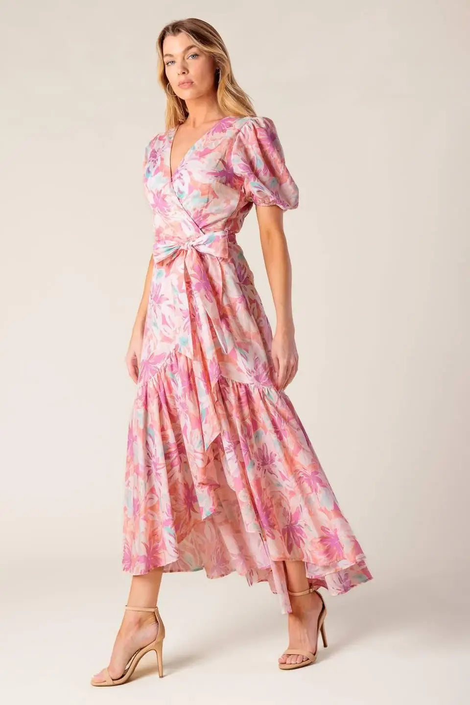 BLESS YOUR HEART CORAL WOVEN MINI DRESS - Flying Tomato - Flyclothing LLC