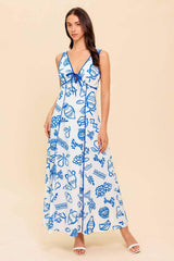 ITALIAN SUMMER WOVEN ANKLE DRESS - Flying Tomato - Flyclothing LLC