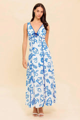 ITALIAN SUMMER WOVEN ANKLE DRESS - Flying Tomato - Flyclothing LLC