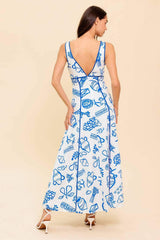 ITALIAN SUMMER WOVEN ANKLE DRESS - Flying Tomato - Flyclothing LLC