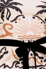 TROPIC NOIR WOVEN MINI DRESS - Flying Tomato - Flyclothing LLC