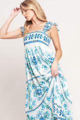 WALKING ON THE COAST WOVEN MAXI DRESS - Flying Tomato - Flyclothing LLC