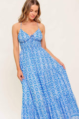 WILDFLOWER RHAPSODY WOVEN MAXI DRESS - Flying Tomato - Flyclothing LLC