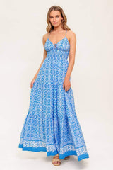 WILDFLOWER RHAPSODY WOVEN MAXI DRESS - Flying Tomato - Flyclothing LLC
