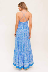 WILDFLOWER RHAPSODY WOVEN MAXI DRESS - Flying Tomato - Flyclothing LLC