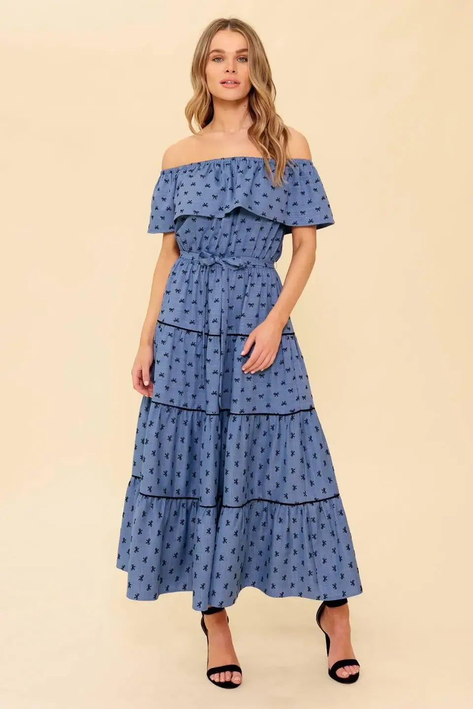YOU'RE UNFORGETTABLE WOVEN MDI DRESS - Flying Tomato - Flyclothing LLC