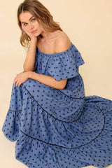 YOU'RE UNFORGETTABLE WOVEN MDI DRESS - Flying Tomato - Flyclothing LLC