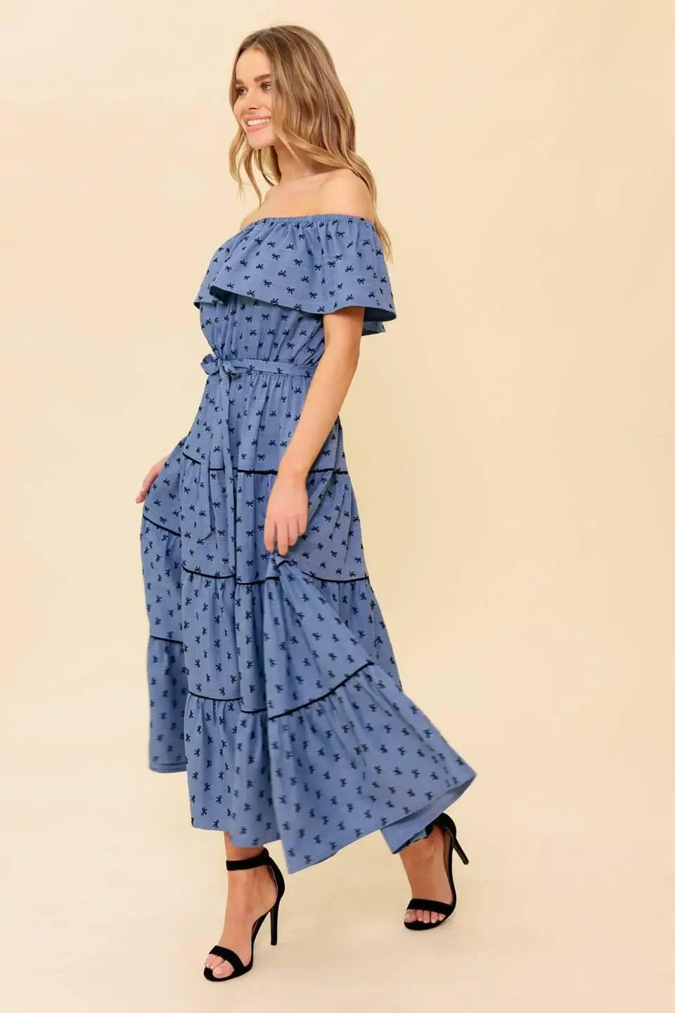 YOU'RE UNFORGETTABLE WOVEN MDI DRESS - Flying Tomato - Flyclothing LLC