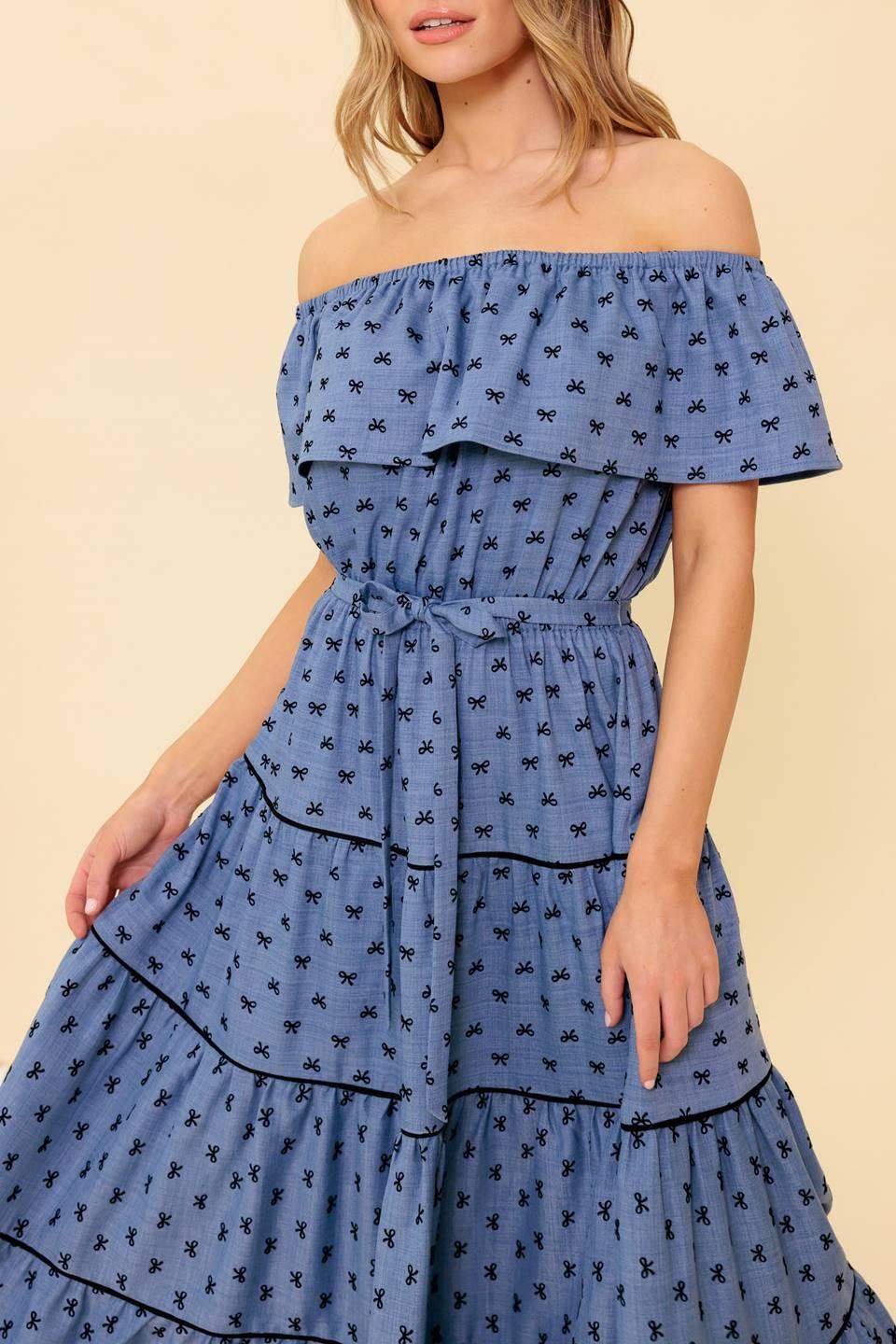 YOU'RE UNFORGETTABLE WOVEN MDI DRESS - Flying Tomato - Flyclothing LLC