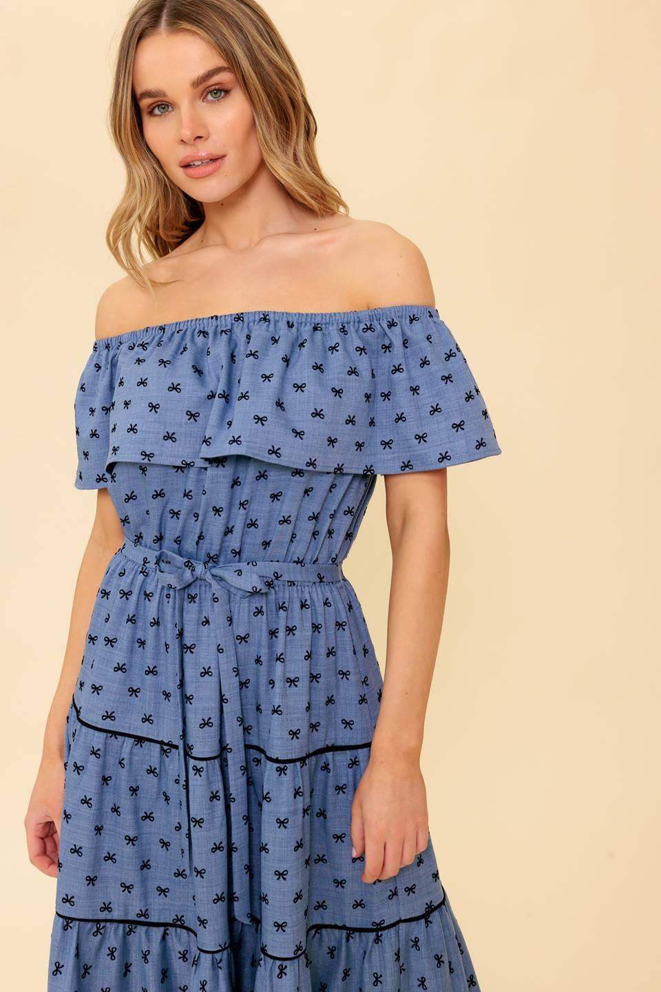 YOU'RE UNFORGETTABLE WOVEN MDI DRESS - Flying Tomato - Flyclothing LLC