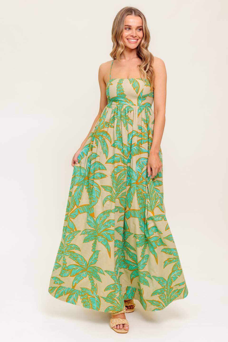 BLOSSOM SPELL WOVEN MAXI DRESS - Flying Tomato - Flyclothing LLC