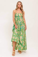 BLOSSOM SPELL WOVEN MAXI DRESS - Flying Tomato - Flyclothing LLC