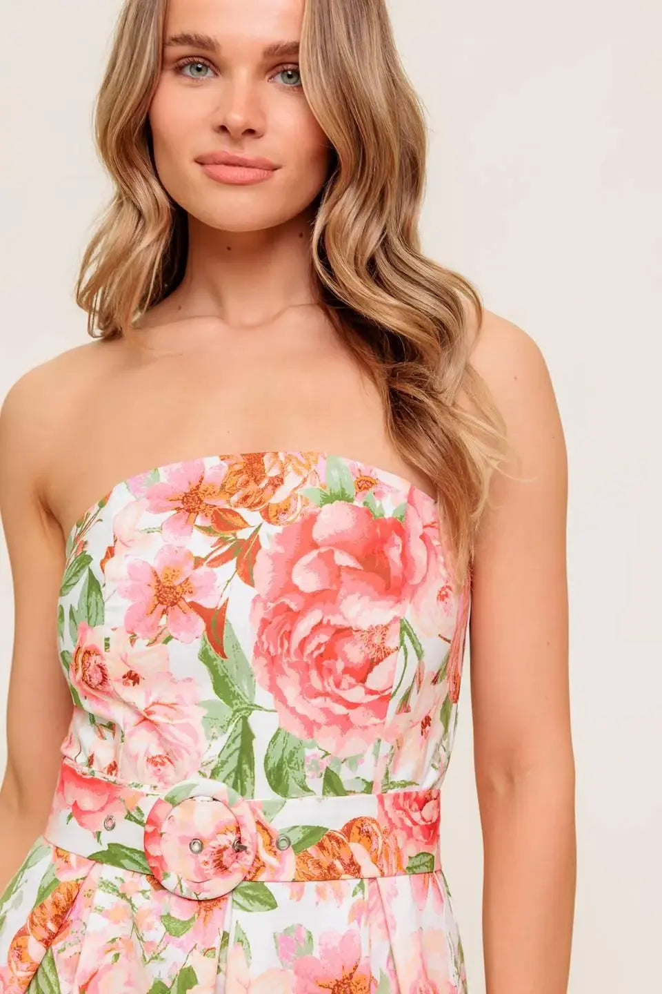 BLUSHING DAWN PINK WOVEN MIDI DRESS - Flying Tomato - Flyclothing LLC