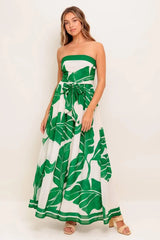 PURE MOMENT GREEN WOVEN ANKLE DRESS - Flying Tomato - Flyclothing LLC