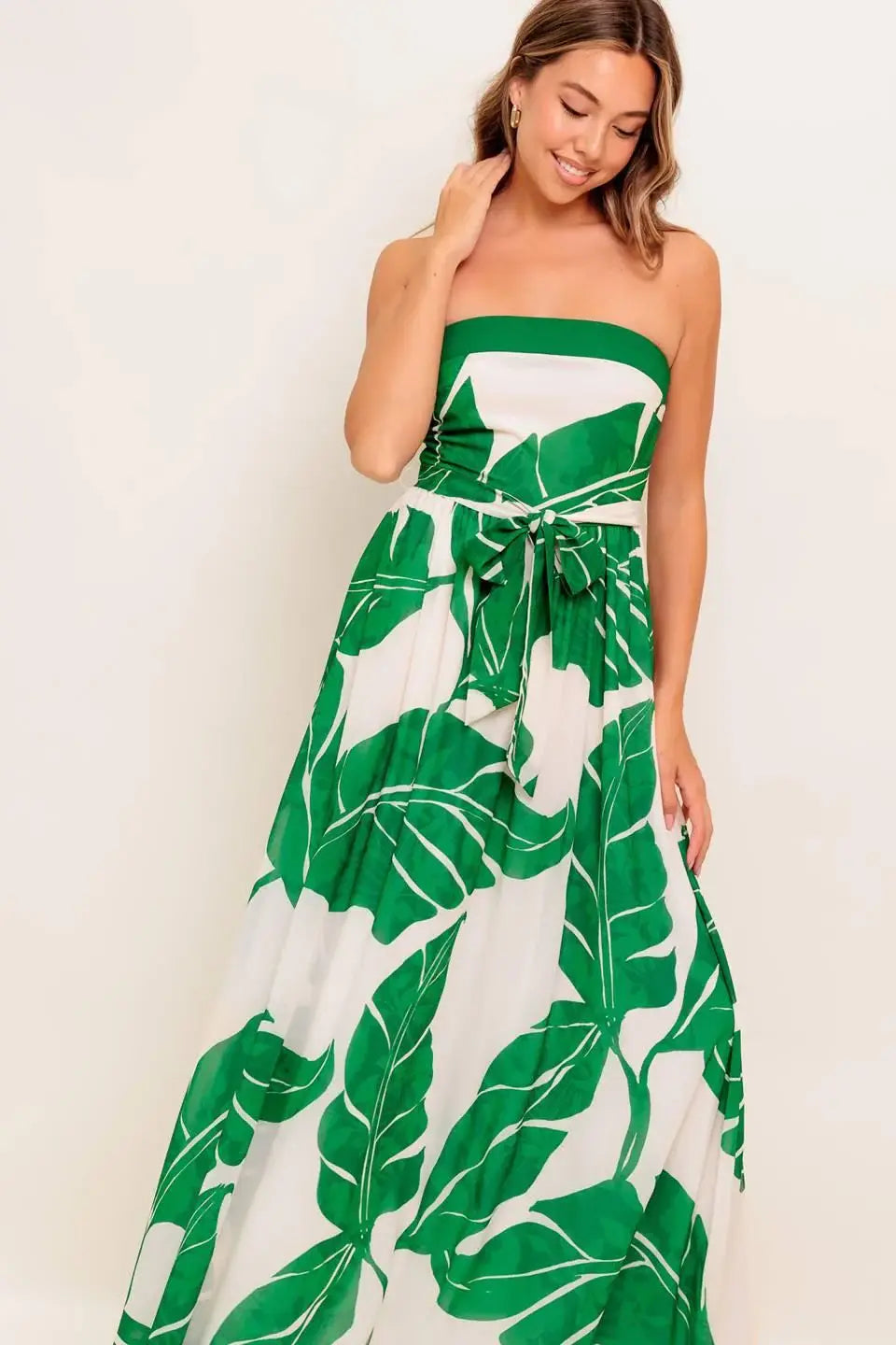 PURE MOMENT GREEN WOVEN ANKLE DRESS - Flying Tomato - Flyclothing LLC