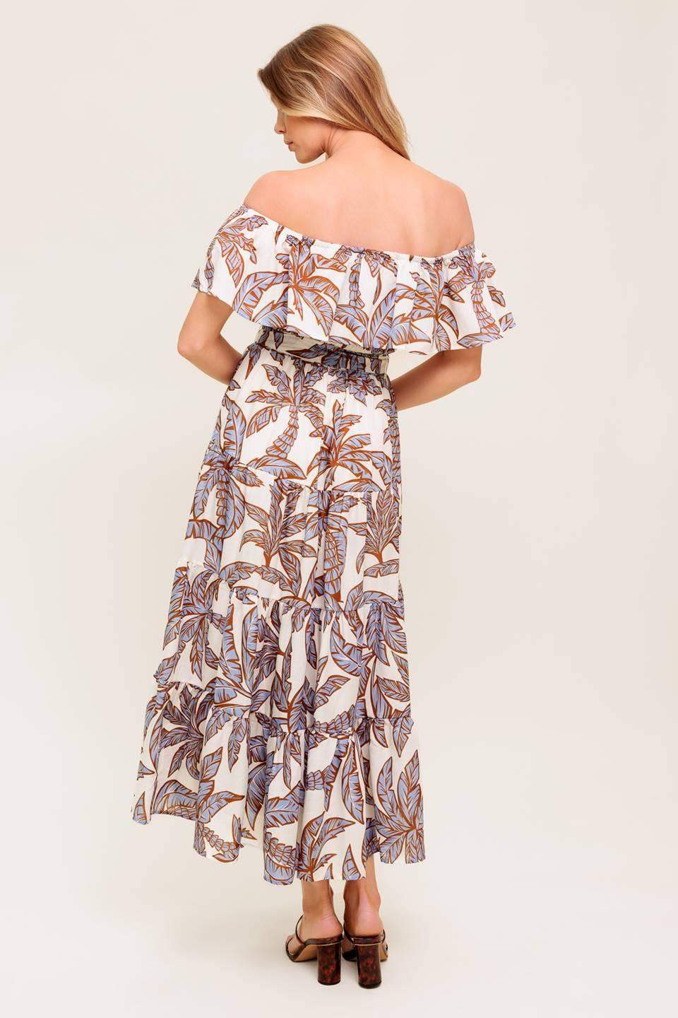 LILY GARDEN LAVENDER WOVEN MIDI DRESS - Flying Tomato - Flyclothing LLC
