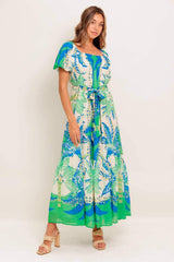 PALM SPRING NIGHTS WOVEN MAXI DRESS - Flying Tomato - Flyclothing LLC