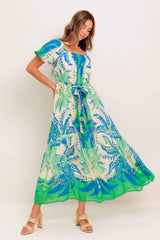 PALM SPRING NIGHTS WOVEN MAXI DRESS - Flying Tomato - Flyclothing LLC