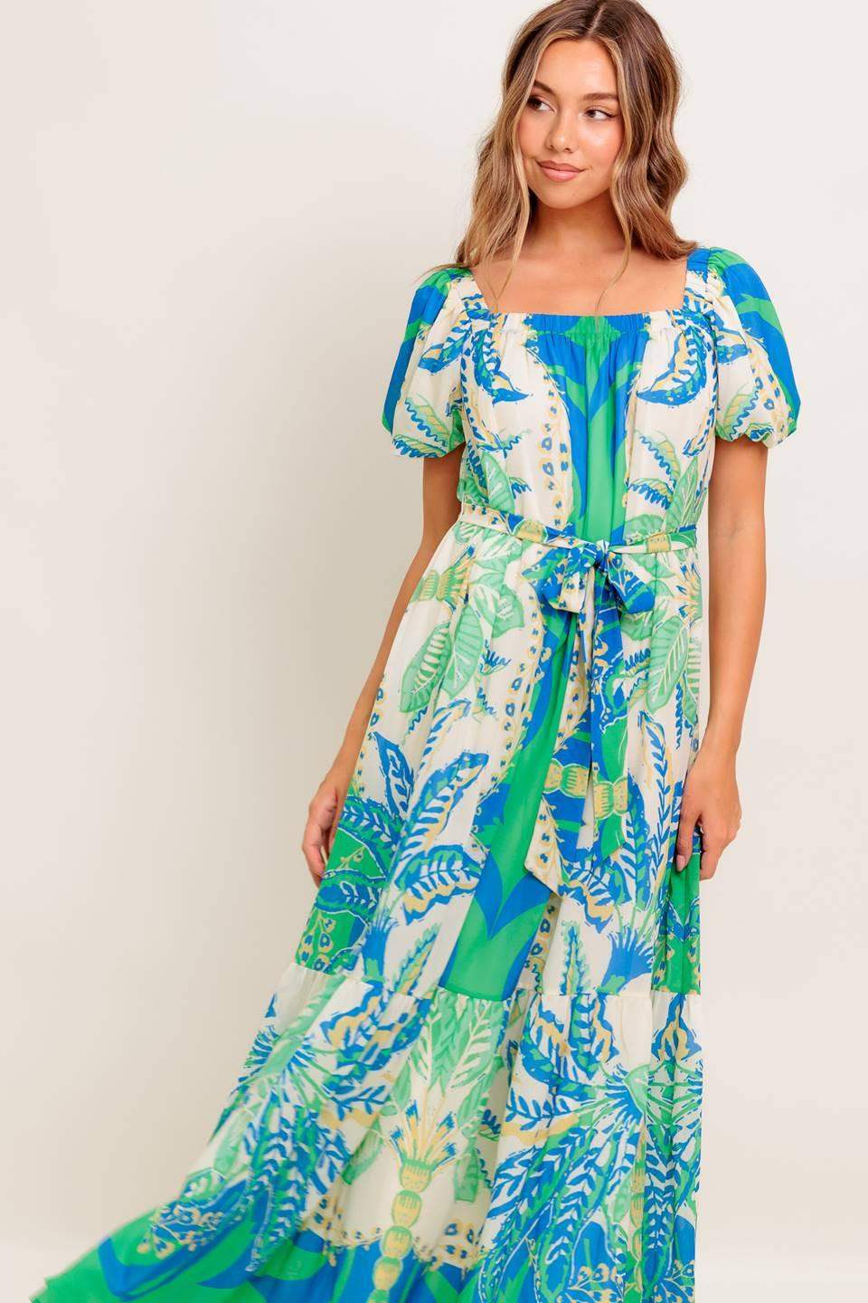 PALM SPRING NIGHTS WOVEN MAXI DRESS - Flying Tomato - Flyclothing LLC