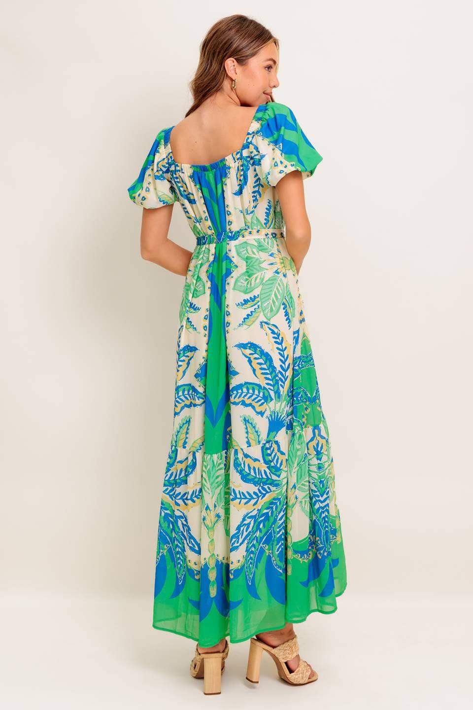PALM SPRING NIGHTS WOVEN MAXI DRESS - Flying Tomato - Flyclothing LLC