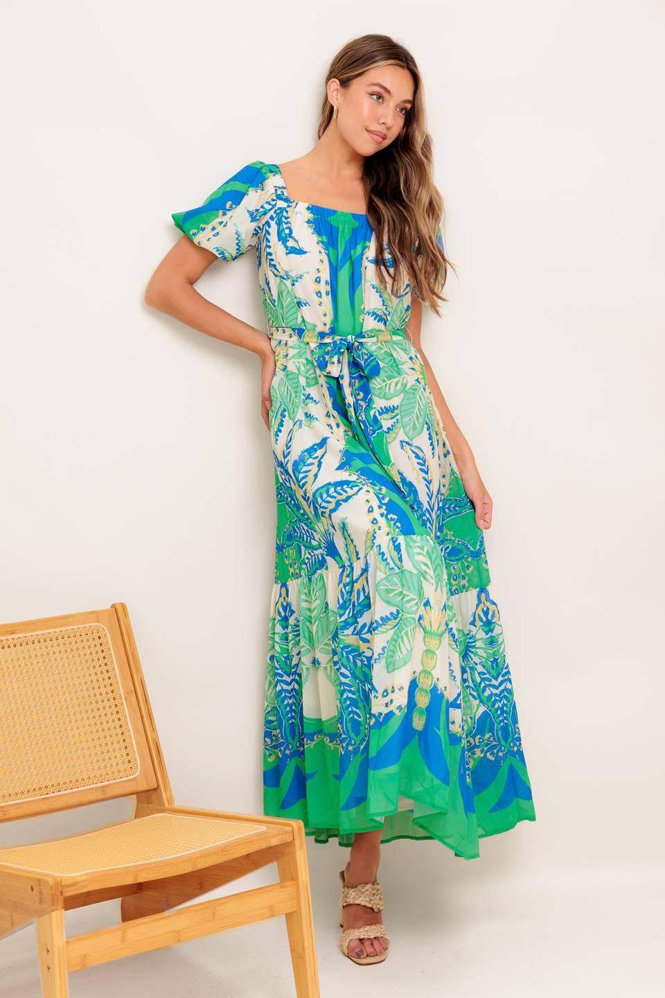 PALM SPRING NIGHTS WOVEN MAXI DRESS - Flying Tomato - Flyclothing LLC