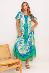 PALM SPRING NIGHTS WOVEN MAXI DRESS - Flying Tomato - Flyclothing LLC