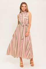 WIND ON MY SKIN WOVEN MIDI DRESS - Flying Tomato - Flyclothing LLC