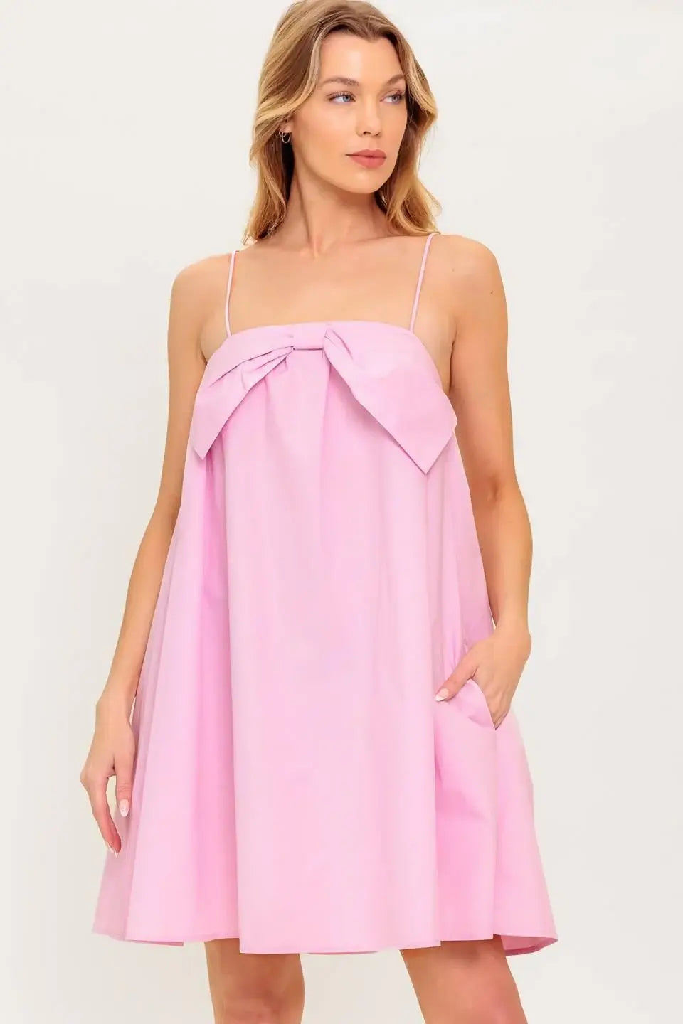 INVESTED IN YOU WOVEN MINI DRESS - Flying Tomato - Flyclothing LLC