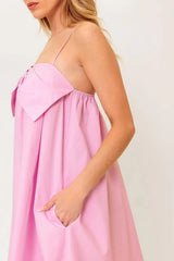INVESTED IN YOU WOVEN MINI DRESS - Flying Tomato - Flyclothing LLC