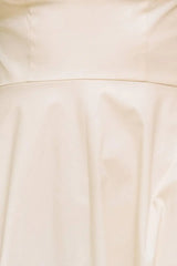 OCEAN SHEEN TENDER CREAM WOVEN MIDI DRESS - Flying Tomato - Flyclothing LLC
