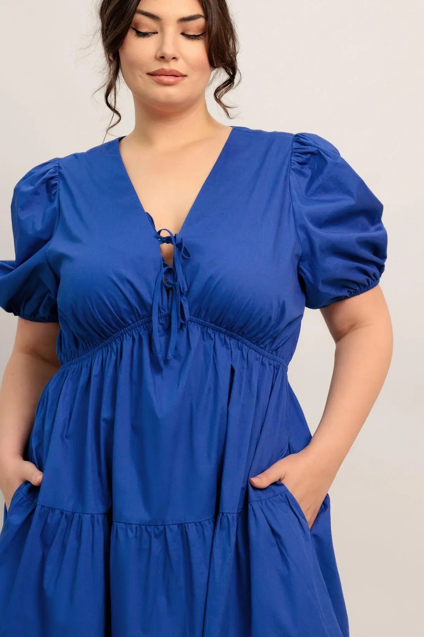 SUMMER GLOW ROYAL BLUE WOVEN MAXI DRESS - Flying Tomato - Flyclothing LLC