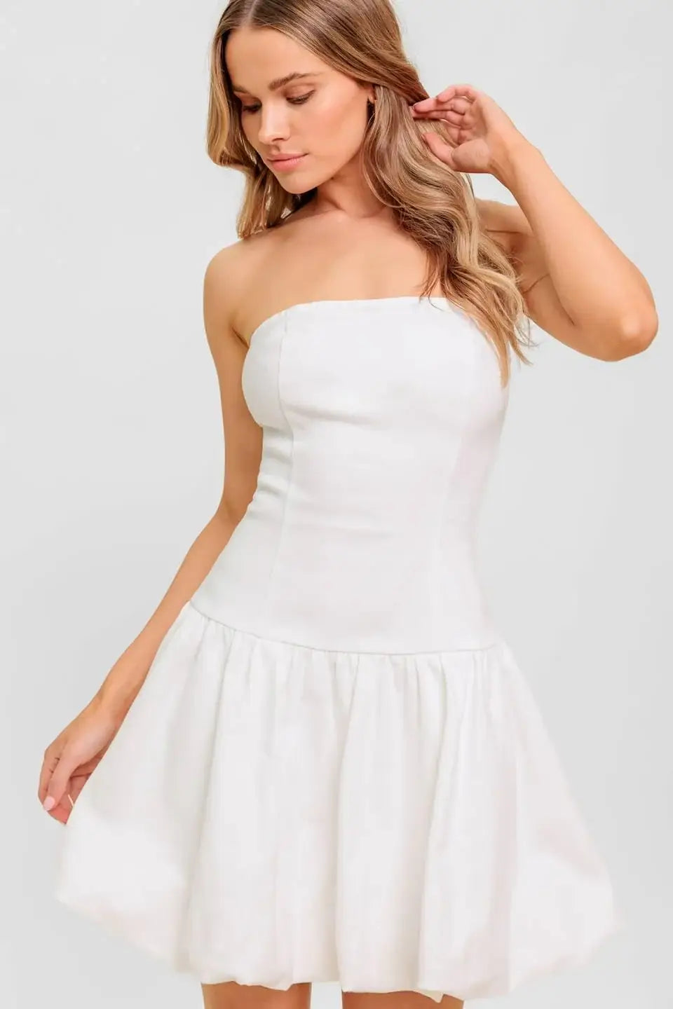 TWILIGHT WISH WOVEN TWILL MINI DRESS - Flying Tomato - Flyclothing LLC