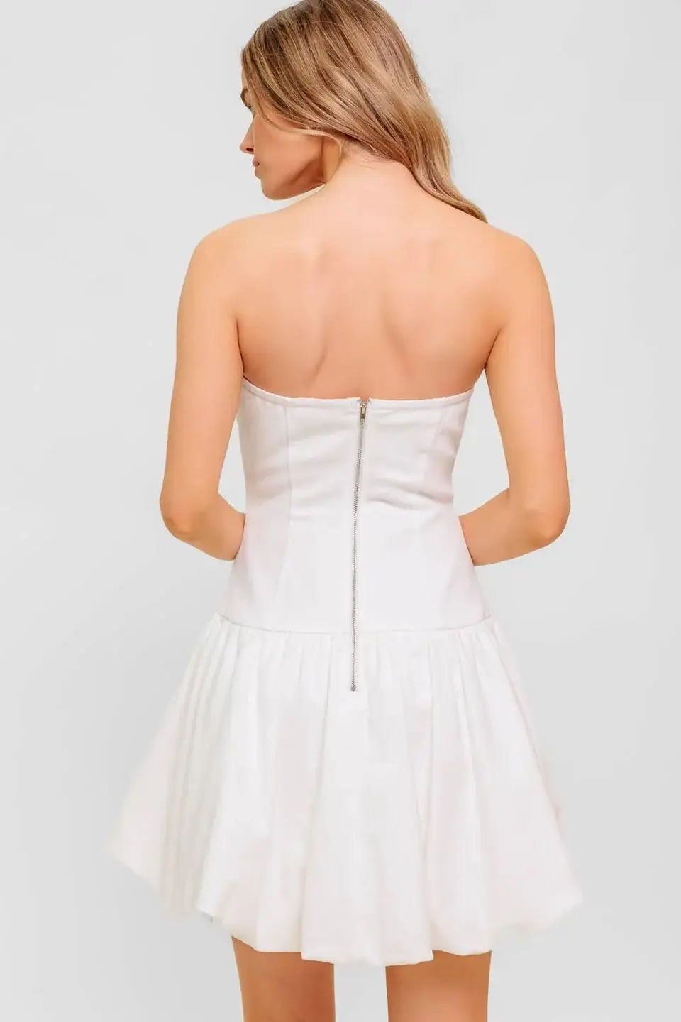 TWILIGHT WISH WOVEN TWILL MINI DRESS - Flying Tomato - Flyclothing LLC