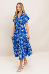GREEK ISLE MEDALLION WOVEN MIDI DRESS - Flying Tomato - Flyclothing LLC