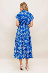 GREEK ISLE MEDALLION WOVEN MIDI DRESS - Flying Tomato - Flyclothing LLC