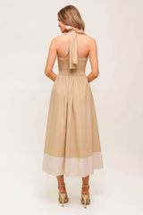 HYDRANGEA HAZE WOVEN MIDI DRESS - Flying Tomato - Flyclothing LLC